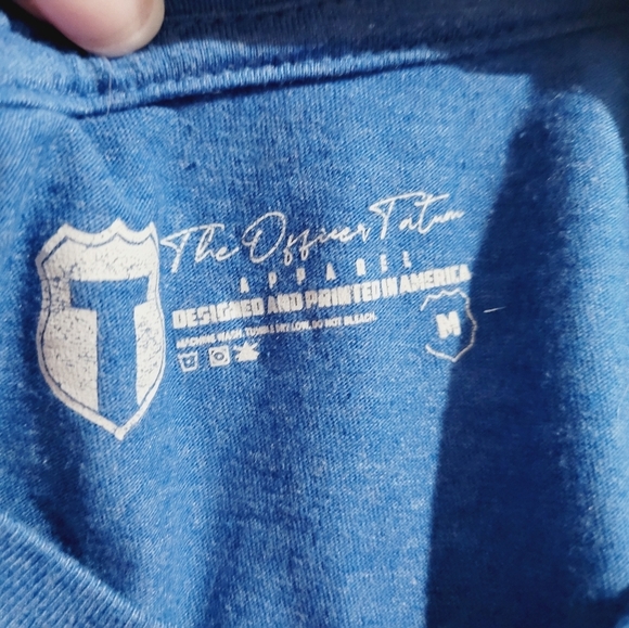 Trump 4 Time Indictment Champion 2024 T-Shirt 45 Felon Unisex Size Medium Blue - Picture 8 of 9